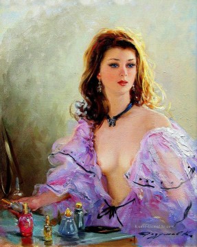 hübsche Dame KR 003 Impressionist Ölgemälde